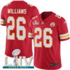 Nike Chiefs #26 Damien Williams Red Super Bowl LIV 2020 Team Color Men’s Stitched NFL Vapor Untouchable Limited Jersey