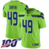 Nike Seahawks #49 Shaquem Griffin Green Men’s Stitched NFL Limited Rush 100th Season Jersey