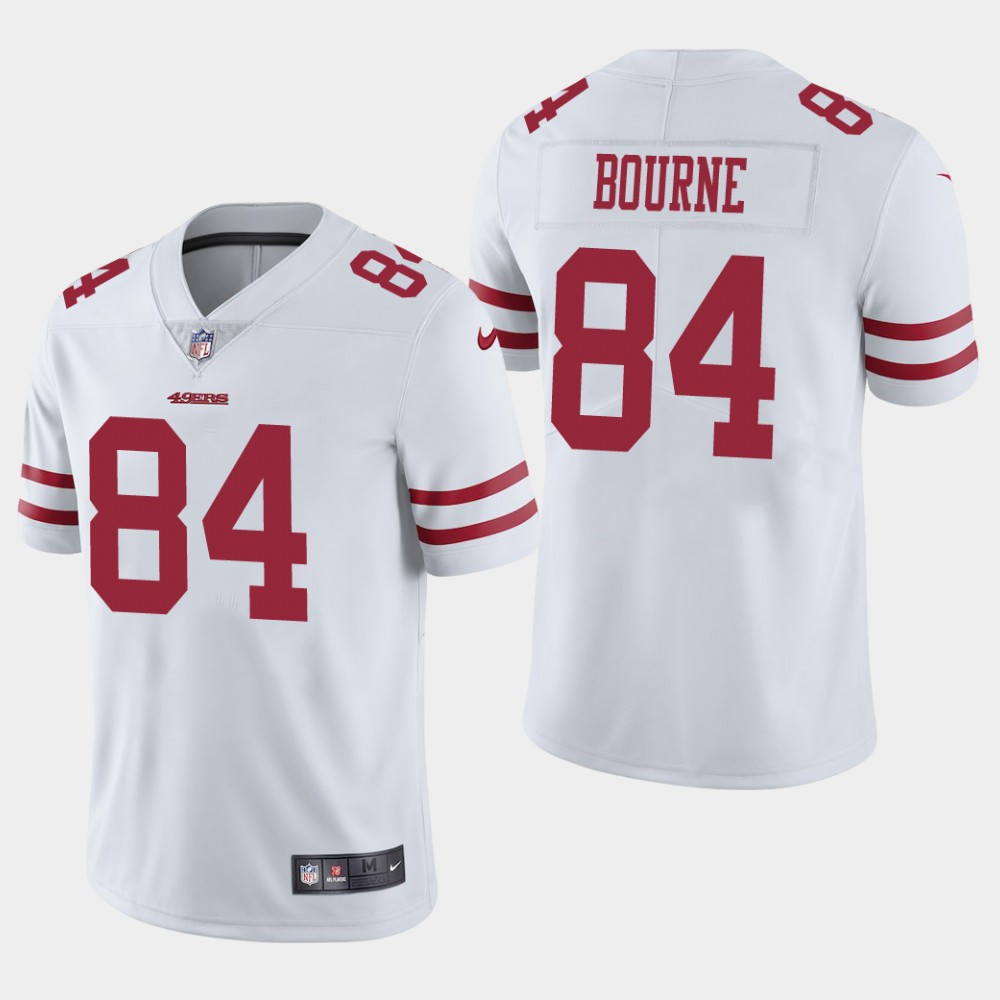 Men’s San Francisco 49ers #84 Kendrick Bourne White Vapor Untouchable Limited Stitched NFL Jersey