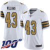 Nike Saints #43 Marcus Williams White Men’s Stitched NFL Limited Rush 100th Season Jersey