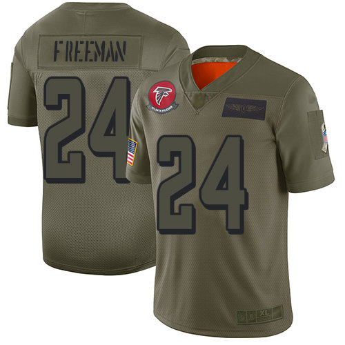Nike Falcons #24 Devonta Freeman Camo Men’s Stitched NFL Limited 2019 Salute To Service Jersey