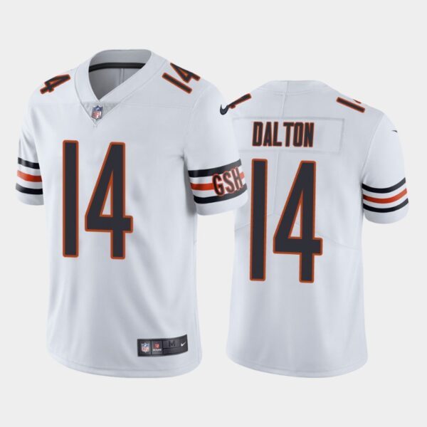 Men’s Chicago Bears #14 Andy Dalton White Vapor untouchable Limited Stitched Jersey