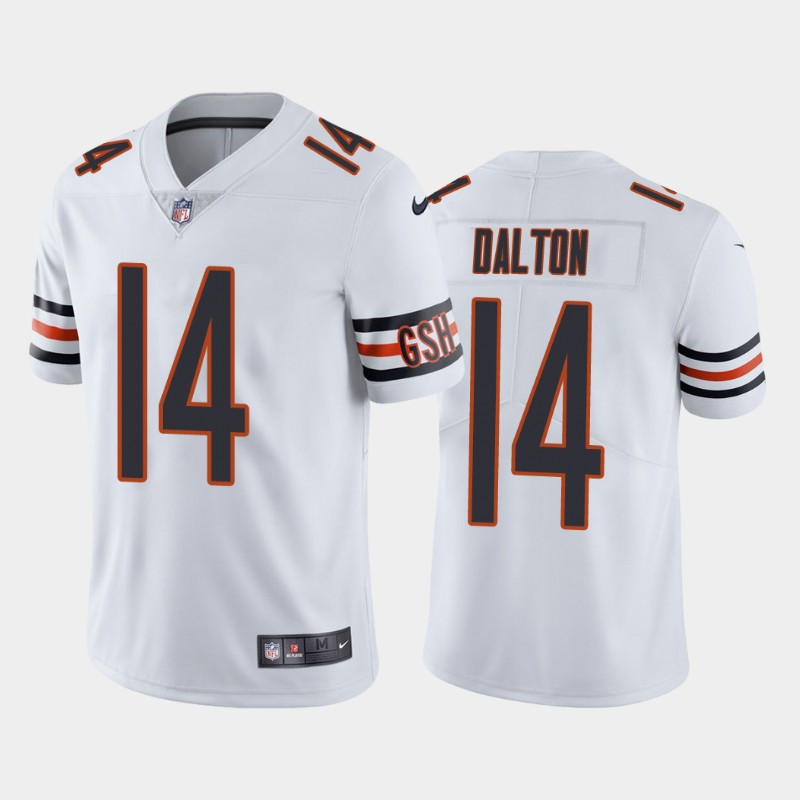 Men’s Chicago Bears #14 Andy Dalton White Vapor untouchable Limited Stitched Jersey