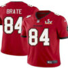 Men’s Tampa Bay Buccaneers #84 Cameron Brate Red 2021 Super Bowl LV Limited Stitched NFL Jersey