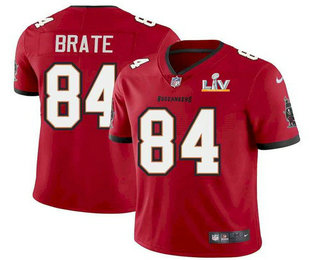 Men’s Tampa Bay Buccaneers #84 Cameron Brate Red 2021 Super Bowl LV Limited Stitched NFL Jersey