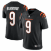 Men’s Cincinnati Bengals #9 Joe Burrow 2021 New Black Vapor Untouchable Limited Stitched Jersey