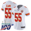 Nike Chiefs #55 Frank Clark White Super Bowl LIV 2020 Women’s Stitched NFL 100th Season Vapor Untouchable Limited Jersey