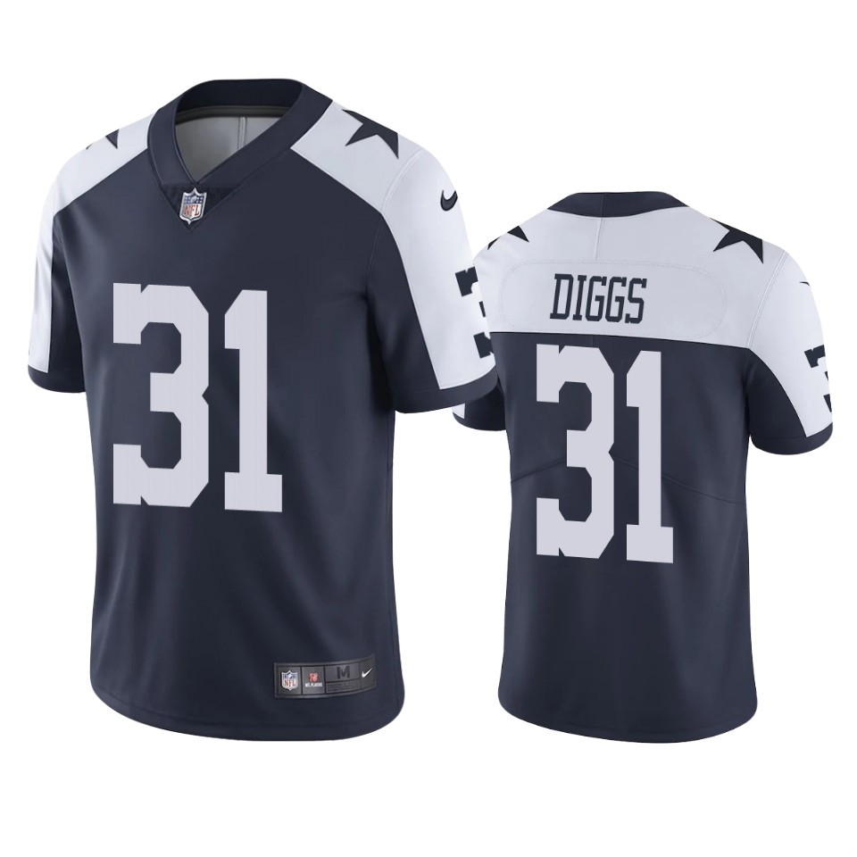 Men’s Dallas Cowboys #31 Trevon Diggs Navy 2020 NFL Draft Alternate Vapor Limited Jersey