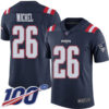Nike Patriots #26 Sony Michel Navy Blue Men’s Stitched NFL Limited Rush 100th Season Jersey