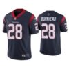 Men’s Navy Houston Texans #28 Rex Burkhead Vapor Untouchable Limited Stitched Jersey