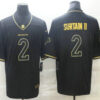 Men’s Denver Broncos #2 Patrick Surtain II Black 100th Season Golden Edition Jersey
