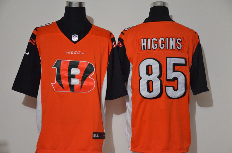 Men’s Cincinnati Bengals #85 Tee Higgins 2020 Team Logo Vapor Untouchable Stitched NFL Nike Fashion Limited Jersey