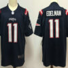 Men’s New England Patriots #11 Julian Edelman Navy Blue 2020 Color Rush Stitched NFL Nike Limited Jersey