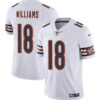 Men’s Chicago Bears #18 Caleb Williams White 2024 Draft Vapor Football Stitched Jersey