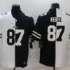 Men’s Kansas City Chiefs #87 Travis Kelce White Black Peaceful Coexisting 2020 Vapor Untouchable Stitched NFL Nike Limited Jersey