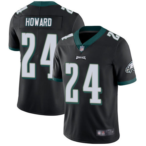 Nike Eagles #24 Jordan Howard Black Alternate Men’s Stitched NFL Vapor Untouchable Limited Jersey