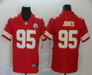 Men’s Kansas City Chiefs #95 Chris Jones Red 2017 Vapor Untouchable Stitched NFL Nike Limited Jersey