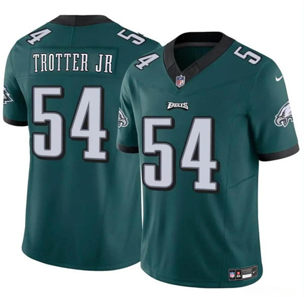 Men’s Philadelphia Eagles #54 Jeremiah Trotter Jr Green 2024 Draft F.U.S.E. Vapor Untouchable Limited Football Stitched Jersey