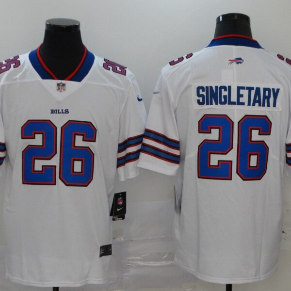 Men’s Buffalo Bills #26 Devin Singletary White 2017 Vapor Untouchable Stitched NFL Nike Limited Jersey