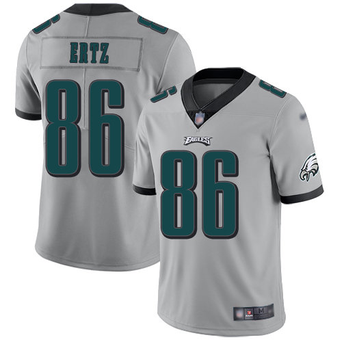 Nike Eagles #86 Zach Ertz Silver Men’s Stitched NFL Limited Inverted Legend Jersey