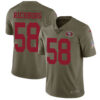 Nike 49ers #58 Weston Richburg Olive Men’s Stitched NFL Limited 2017 Salute To Service Jersey