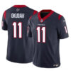 Men’s Houston Texans #11 Jeff Okudah Navy 2024 F.U.S.E. Vapor Untouchable Football Stitched Jersey