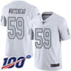 Nike Raiders #59 Tahir Whitehead White Men’s Stitched NFL Limited Rush 100th Season Jersey
