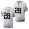 Men’s Indianapolis Colts #28 Jonathan Taylor White 2020 NFL Draft Golden Edition Nike Jersey