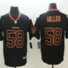 Men’s Denver Broncos #58 Von Miller 2018 Black Lights Out Color Rush Stitched NFL Nike Limited Jersey