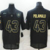 Men’s Pittsburgh Steelers #43 Troy Polamalu Black 2020 Salute To Service Stitched NFL Nike Limited Jersey