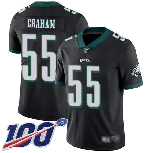 Nike Eagles #55 Brandon Graham Black Alternate Men’s Stitched NFL 100th Season Vapor Limited Jersey