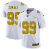 Men’s Los Angeles Rams #99 Aaron Donald 2020 White Leopard Print Fashion Limited Football Stitched Jersey
