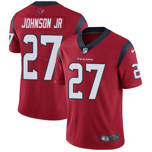 Nike Texans #27 Duke Johnson Jr Red Alternate Men’s Stitched NFL Vapor Untouchable Limited Jersey