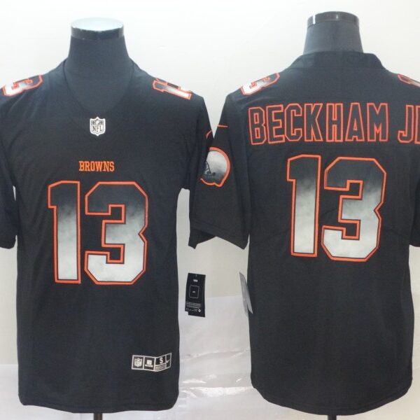 Nike Browns 13 Odell Beckham Jr. Black Arch Smoke Vapor Untouchable Limited Jersey