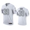 Men’s Las Vegas Raiders #39 Nate Hobbs White Color Rush Legend Jersey