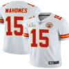Men’s Kansas City Chiefs #15 Patrick Mahomes White 2021 Super Bowl LV Vapor Untouchable Stitched Nike Limited NFL Jersey