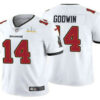 Men’s Tampa Bay Buccaneers #14 Chris Godwin White 2021 Super Bowl LV Vapor Untouchable Stitched Nike Limited NFL Jersey