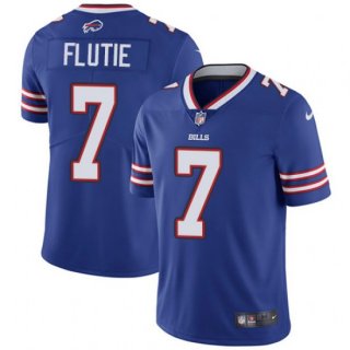 Men’s Buffalo Bills #7 Doug Flutie Blue Vapor Untouchable Limited Stitched Jersey