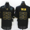 Men’s New York Giants #56 Lawrence Taylor Black Gold 2020 Salute To Service Stitched NFL Nike Limited Jersey