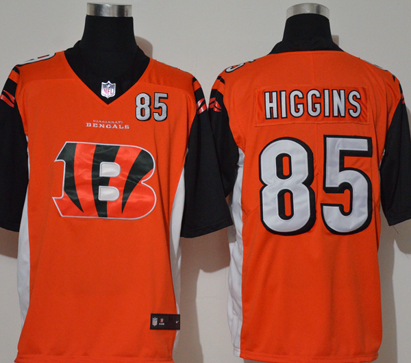 Men’s Cincinnati Bengals #85 Tee Higgins 2020 Team Logo Number Vapor Untouchable Stitched NFL Nike Fashion Limited Jersey