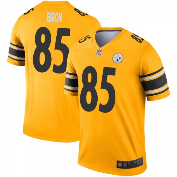 Men’s Pittsburgh Steelers #85 Eric Ebron Inverted Jersey – Gold Legend