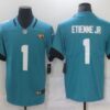 Men’s Jacksonville Jaguars #1 Travis Etienne Jr Blue 2021 Vapor Untouchable Stitched NFL Nike Limited Jersey