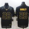Men’s New York Giants #26 Saquon Barkley Black Gold 2020 Salute To Service Stitched NFL Nike Limited Jersey