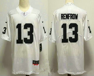 Men’s Las Vegas Raiders #13 Hunter Renfrow White 2019 Vapor Untouchable Stitched NFL Nike Limited Jersey