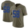 Men’s Dallas Cowboys #58 Aldon Smith Limited Green 2017 Salute to Service Jersey