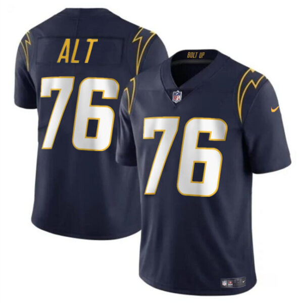 Men’s Los Angeles Chargers #76 Joe Alt Navy Vapor Limited Football Stitched Jersey