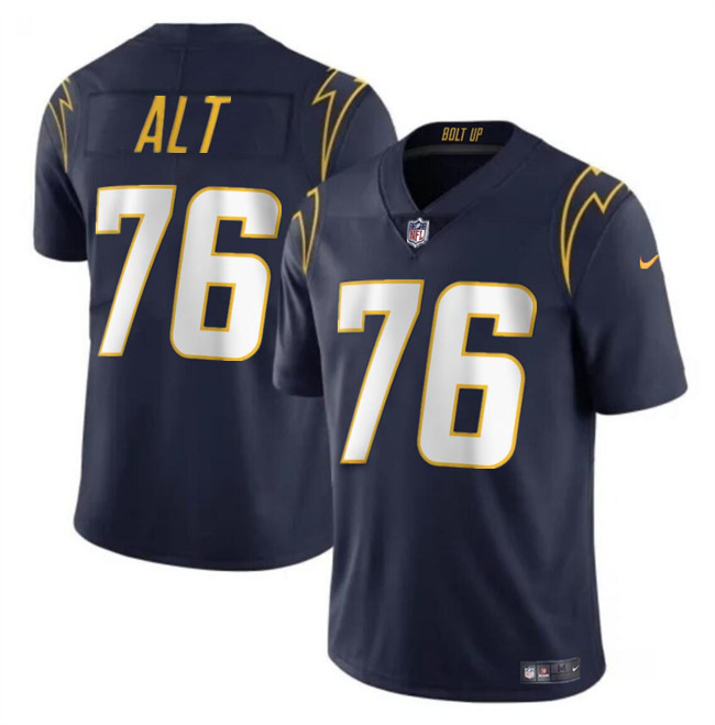 Men’s Los Angeles Chargers #76 Joe Alt Navy Vapor Limited Football Stitched Jersey
