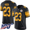 Nike Steelers #23 Joe Haden Black Men’s Stitched NFL Limited Rush 100th Season Jersey