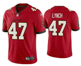 Men’s Tampa Bay Buccaneers #47 John Lynch Red 2020 NEW Vapor Untouchable Stitched NFL Nike Limited Jersey