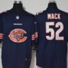 Men’s Chicago Bears #52 Khalil Mack Navy Blue 2020 Big Logo Vapor Untouchable Stitched NFL Nike Fashion Limited Jersey